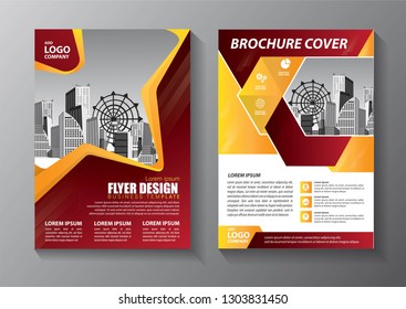 Business abstract vector template. Brochure design, cover modern layout, annual report, poster, flyer in A4 with colorful triangles, geometric shapes for tech, science, market with light background