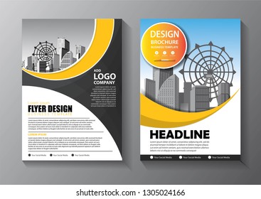 Business abstract vector template. Brochure design, cover modern layout, annual report, poster, flyer in A4 with colorful triangles, geometric shapes for tech, science, market with light background