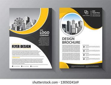 Business abstract vector template. Brochure design, cover modern layout, annual report, poster, flyer in A4 with colorful triangles, geometric shapes for tech, science, market with light background