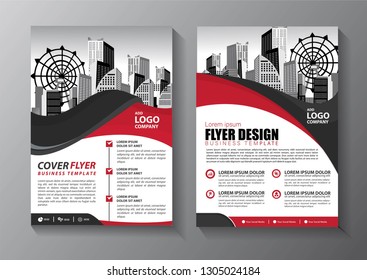 Business abstract vector template. Brochure design, cover modern layout, annual report, poster, flyer in A4 with colorful triangles, geometric shapes for tech, science, market with light background