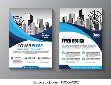 Business abstract vector template. Brochure design, cover modern layout, annual report, poster, flyer in A4 with colorful triangles, geometric shapes for tech, science, market with light background