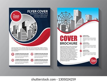Business abstract vector template. Brochure design, cover modern layout, annual report, poster, flyer in A4 with colorful triangles, geometric shapes for tech, science, market with light background