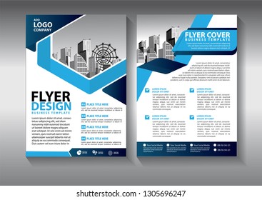 Business abstract vector template. Brochure design, cover modern layout, annual report, poster, flyer in A4 with colorful triangles, geometric shapes for tech, science, market with light background