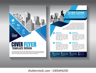 Business abstract vector template. Brochure design, cover modern layout, annual report, poster, flyer in A4 with colorful triangles, geometric shapes for tech, science, market with light background