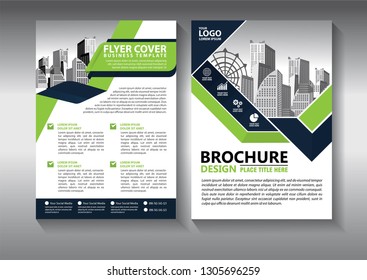 Business abstract vector template. Brochure design, cover modern layout, annual report, poster, flyer in A4 with colorful triangles, geometric shapes for tech, science, market with light background