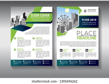 Business abstract vector template. Brochure design, cover modern layout, annual report, poster, flyer in A4 with colorful triangles, geometric shapes for tech, science, market with light background