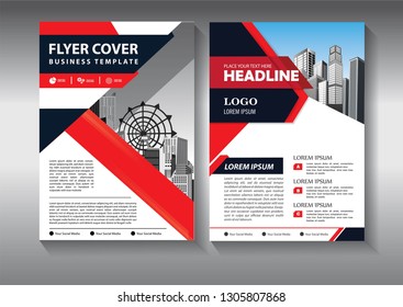 Business abstract vector template. Brochure design, cover modern layout, annual report, poster, flyer in A4 with colorful triangles, geometric shapes for tech, science, market with light background