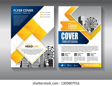 Business abstract vector template. Brochure design, cover modern layout, annual report, poster, flyer in A4 with colorful triangles, geometric shapes for tech, science, market with light background