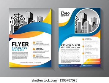 Business abstract vector template. Brochure design, cover modern layout, annual report, poster, flyer in A4 with colorful triangles, geometric shapes for tech, science, market with light background
