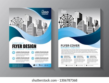 Business abstract vector template. Brochure design, cover modern layout, annual report, poster, flyer in A4 with colorful triangles, geometric shapes for tech, science, market with light background