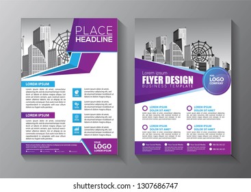 Business abstract vector template. Brochure design, cover modern layout, annual report, poster, flyer in A4 with colorful triangles, geometric shapes for tech, science, market with light background