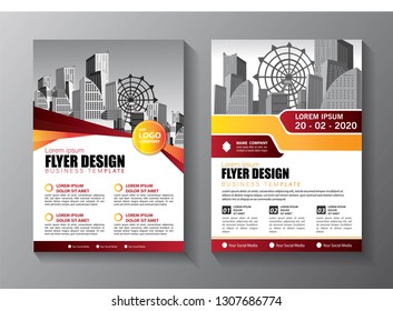 Business abstract vector template. Brochure design, cover modern layout, annual report, poster, flyer in A4 with colorful triangles, geometric shapes for tech, science, market with light background