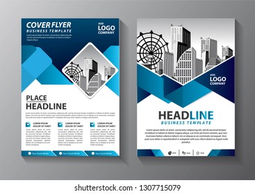 Business abstract vector template. Brochure design, cover modern layout, annual report, poster, flyer in A4 with colorful triangles, geometric shapes for tech, science, market with light background