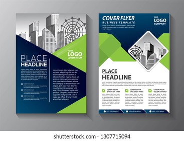 Business abstract vector template. Brochure design, cover modern layout, annual report, poster, flyer in A4 with colorful triangles, geometric shapes for tech, science, market with light background