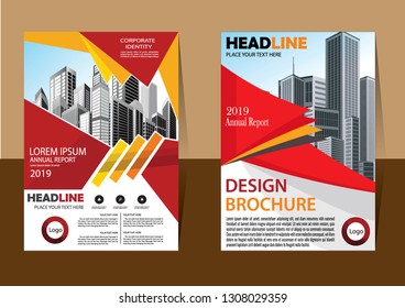 Business abstract vector template Brochure design cover modern layout annual report
poster flyer in A4 with colorful triangles geometric shapes for tech science market with light background
