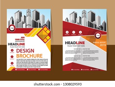 Business abstract vector template Brochure design cover modern layout annual report
poster flyer in A4 with colorful triangles geometric shapes for tech science market with light background