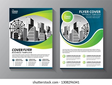 Business abstract vector template. Brochure design, cover modern layout, annual report, poster, flyer in A4 with colorful triangles, geometric shapes for tech, science, market with light background