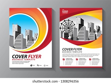 Business abstract vector template. Brochure design, cover modern layout, annual report, poster, flyer in A4 with colorful triangles, geometric shapes for tech, science, market with light background