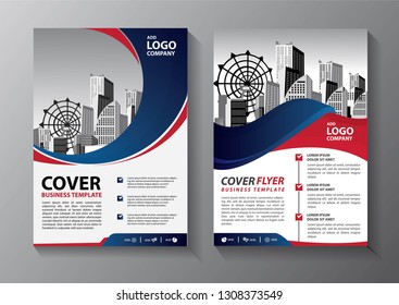Business abstract vector template. Brochure design, cover modern layout, annual report, poster, flyer in A4 with colorful triangles, geometric shapes for tech, science, market with light background