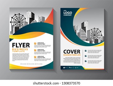 Business abstract vector template. Brochure design, cover modern layout, annual report, poster, flyer in A4 with colorful triangles, geometric shapes for tech, science, market with light background