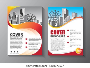 Business abstract vector template. Brochure design, cover modern layout, annual report, poster, flyer in A4 with colorful triangles, geometric shapes for tech, science, market with light background