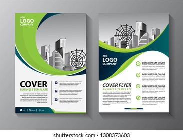 Brochure Design Template Vector Flyers Report Stock Vector (Royalty ...