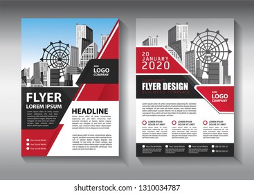 Business abstract vector template. Brochure design, cover modern layout, annual report, poster, flyer in A4 with colorful triangles, geometric shapes for tech, science, market with light background