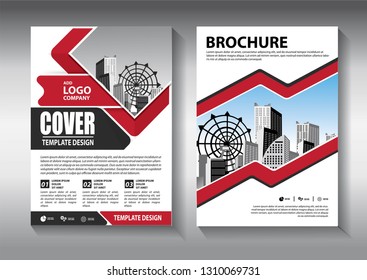 Business abstract vector template. Brochure design, cover modern layout, annual report, poster, flyer in A4 with colorful triangles, geometric shapes for tech, science, market with light background