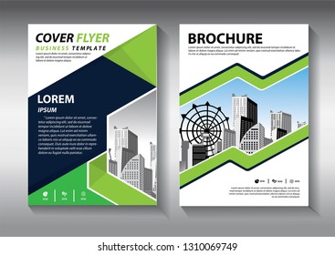 Business abstract vector template. Brochure design, cover modern layout, annual report, poster, flyer in A4 with colorful triangles, geometric shapes for tech, science, market with light background