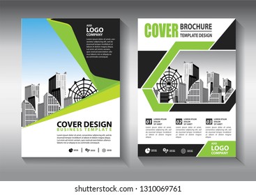 Business abstract vector template. Brochure design, cover modern layout, annual report, poster, flyer in A4 with colorful triangles, geometric shapes for tech, science, market with light background
