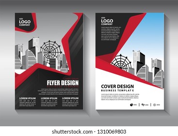 Business abstract vector template. Brochure design, cover modern layout, annual report, poster, flyer in A4 with colorful triangles, geometric shapes for tech, science, market with light background