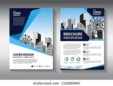 Business abstract vector template. Brochure design, cover modern layout, annual report, poster, flyer in A4 with colorful triangles, geometric shapes for tech, science, market with light background