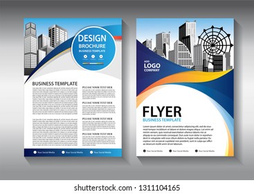 Business abstract vector template. Brochure design, cover modern layout, annual report, poster, flyer in A4 with colorful triangles, geometric shapes for tech, science, market with light background