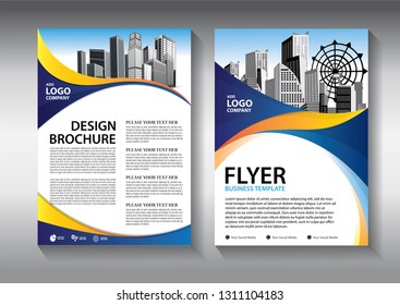 Business abstract vector template. Brochure design, cover modern layout, annual report, poster, flyer in A4 with colorful triangles, geometric shapes for tech, science, market with light background