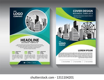 Business abstract vector template. Brochure design, cover modern layout, annual report, poster, flyer in A4 with colorful triangles, geometric shapes for tech, science, market with light background