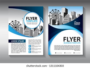Business abstract vector template. Brochure design, cover modern layout, annual report, poster, flyer in A4 with colorful triangles, geometric shapes for tech, science, market with light background