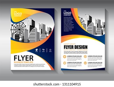 Business abstract vector template. Brochure design, cover modern layout, annual report, poster, flyer in A4 with colorful triangles, geometric shapes for tech, science, market with light background