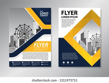 Business abstract vector template. Brochure design, cover modern layout, annual report, poster, flyer in A4 with colorful triangles, geometric shapes for tech, science, market with light background