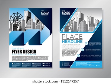 Business abstract vector template. Brochure design, cover modern layout, annual report, poster, flyer in A4 with colorful triangles, geometric shapes for tech, science, market with light background