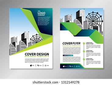 Business abstract vector template. Brochure design, cover modern layout, annual report, poster, flyer in A4 with colorful triangles, geometric shapes for tech, science, market with light background