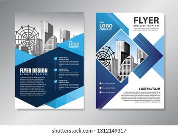 Blue Color Scheme City Background Business Stock Vector (Royalty Free ...