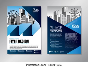 Business abstract vector template. Brochure design, cover modern layout, annual report, poster, flyer in A4 with colorful triangles, geometric shapes for tech, science, market with light background