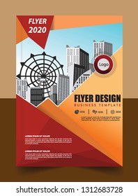 Business abstract vector template Brochure design cover modern layout annual report
poster flyer in A4 with colorful triangles geometric shapes for tech science market with light background