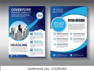 Brochure Design Template Vector Flyers Annual Stock Vector (Royalty ...