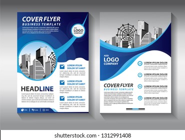 Business abstract vector template. Brochure design, cover modern layout, annual report, poster, flyer in A4 with colorful triangles, geometric shapes for tech, science, market with light background