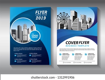Business abstract vector template. Brochure design, cover modern layout, annual report, poster, flyer in A4 with colorful triangles, geometric shapes for tech, science, market with light background