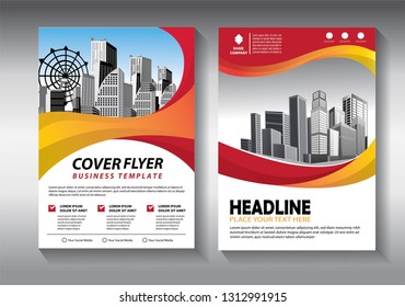 Business abstract vector template. Brochure design, cover modern layout, annual report, poster, flyer in A4 with colorful triangles, geometric shapes for tech, science, market with light background