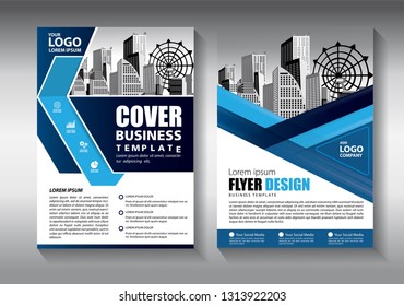 Business abstract vector template. Brochure design, cover modern layout, annual report, poster, flyer in A4 with colorful triangles, geometric shapes for tech, science, market with light background