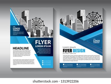 Business abstract vector template. Brochure design, cover modern layout, annual report, poster, flyer in A4 with colorful triangles, geometric shapes for tech, science, market with light background