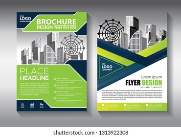 Abstrakte Vektorillustration für Unternehmen. Broschüren-Design, modernes Layout, Geschäftsbericht, Poster, Flyer in A4 mit bunten Dreiecken, geometrische Formen für Technik, Wissenschaft, Markt mit hellem Hintergrund